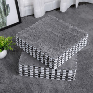 Spring Home 10PCS พรมจิ๊กซอว์ พรมปูพื้นห้อง DIY แถมฟรีขอบปิด มีหลายสี พรมปูพื้นห้องนอน ไม่ระคายเคืองต่อผิว ให้สัมผัสนุ่ม