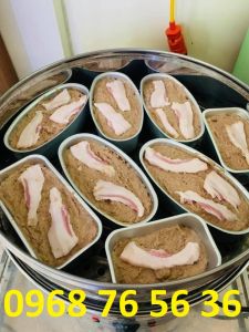 Nồi hấp xôi bằng điện Xửng hấp pate 40cm có 3 tầng hấp