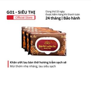 Khăn ướt lau bàn thờ hương trầm làm sạch dịu nhẹ giữ không gian thờ cúng trang nghiêm