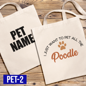 Transfer it Poly Canvas Bag Customizable Dog Breed With Name Of your Dog Perfect For Daily Use Bag