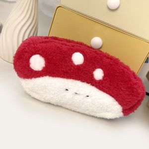 LSMSMAVDS Storage Broccoli Garlic Pen Bag Large Capacity Korean Style Plush Fruit Pencil Pouch Cute Aesthetic Vegetable Stationery Bag Stationery Holder