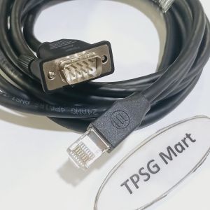 Cáp Com ra Lan dài 2m / Cable Com 9 DB9M to Lan (Chuẩn Com 9 Kim Đực ra Lan RJ45)