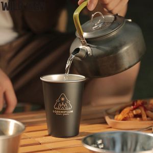Ngoài trời cắm trại bằng thép không gỉ Mug 350ml du lịch cách nhiệt Cup cho đi bộ đường dài và dụng cụ cắm trại