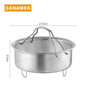 【CANAMEK】 Universal Stainless Steel Steamer Basket 304 Food-Grade Insert For Rice Cooker Instant Pot Dishwasher-Safe Multifunction