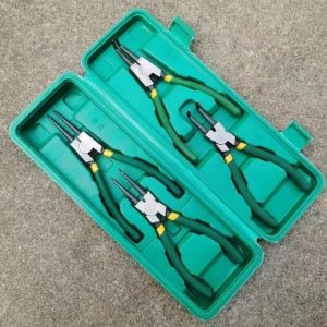 【Ready Stock】4Pcs circlip pliers multi-function retaining ring pliers snap ring pliers inside and outside brace 7 inch