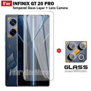 2in1 Tempered Glass Infinix GT 20 Pro Anti Gores Layar Clear Free Lens Camera