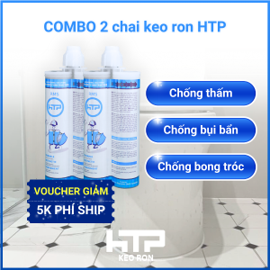 Combo 2 chai keo ron men sứ HTP