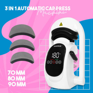 Easyprint 3-in-1 Cap Heat Press Machine White for Hat Printing