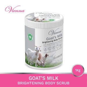Vienna Brightening Body Scrub - Lulur Pemutih Badan Pot 1Kg
