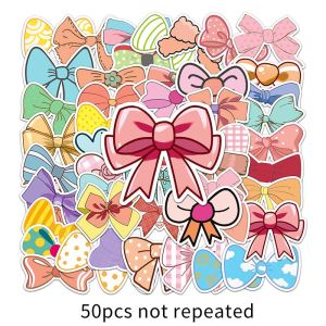 50PCS Cute Cartoon Bow Sticker Girly Heart Kawaii Kid Girl Sticker