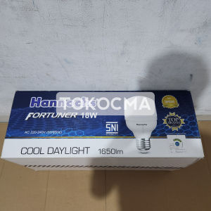 Lampu LED Bohlam Fortuner Capsul 18w 18watt Hannochs Cahaya Putih 1 DUS 100Pcs