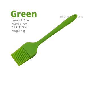 HWx 1 Pcs Silicone Brush (One Piece Design) for Baking Heat Resistance Size: Medium (Blue/Orange/Green/Red/Pink/Yellow)