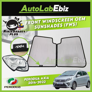Perodua Axia 2014-2022 NinjaShades Plus Front Windscreen OEM Sunshades Foldable (FWS)