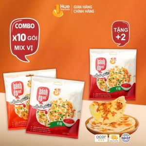 [COMBO MUA 10 TẶNG 2] Bánh Ép Huế vị BBQ tép gà cá gói 40g - Đặc Sản Cố Đô Thơm Ngon Giòn Rụm