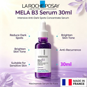 Laroche-Posay Mela B3 Intensive Serum Anti-Dark Spots Concentrate Brighter Even-Looking Skin. Shipped from Singapore.