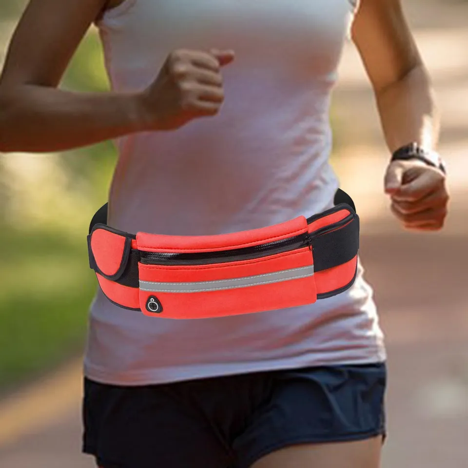 ZYEarth Running Belt Bag, Running Fanny Pack, Adjustable Waistband Bag with  Water Bottle Holder Jogging Waist Pack for Hiking