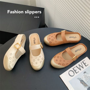 VIVOLILV ✨50%OFF✨รองเท้าแตะ ผู้หญิง หัวโต แฟชั่น พื้นนุ่ม ฤดูร้อน รูระบายอากาศ ใส่ออกไปข้างนอก แบบสวม กันลื่น