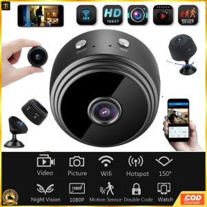 COD Taffware Kamera CCTV Mini WiFi IP 1080P Jarak Jauh Nyambung ke Hp Tahan 24 Jam / Kamera Tersembunyi Nyambung ke Hp Buat Ngitip Tahan Lama Pengintai Super Kecil