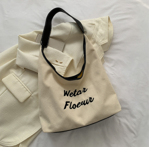 BAG TOTE BAG AESTHETIC Embroidery Hobo Bag 1122-7