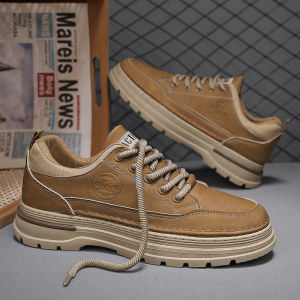 Work Shoes Climbing Board Shoes Men 2024 Autumn New Outdoor Thick Bottom Wear-Resistant Sneaker Fashion Youth Mens Shoes