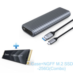 ORICO Tool Free Aluminum SSD M2 NVME Enclosure 10Gbps PCIe Type C Dual Protocol SSD Case Solid State Drive Case Support UASP