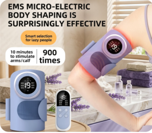 Smart EMS Micro-Electric Body Shaping Shaper 9 Modes 19 Levels Arm Calf Massager Belt Wireless Electric Muscle