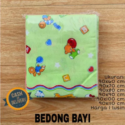 Bedong Bayi Karakter ( 12 PCS / 1 Lusin ) / Kain Lembut / Tersedia 4 Ukuran = 70 X 90 sampai 90 X 120 / Real Picture / Good Quality