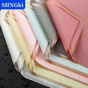 [COD] 🔥🔥🔥SHNGki 20 Tờ Hoa Giấy Gói Với Các Cạnh Vàng Không Thấm Nước Bó Hoa Bao Bì Sinh Nhật Đám Cưới Kỳ Nghỉ Tự Làm Quà Tặng Cho Mẹ Vợ Cửa Hàng Hoa Nguồn Cung Cấp