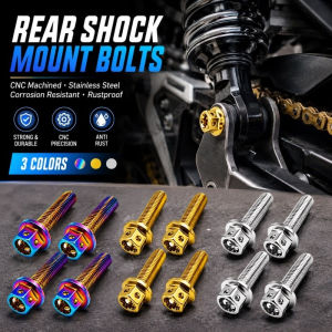 4/6PCS Full Cnc Stainless Handle Bar Clamp Bolt Radiator Cover Bolt Universal Motorcycle Screw