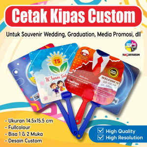 SOUVENIR KIPAS CUSTOME KIPAS PROMOSI FREE DESAIN | Cocok Untuk Souvenir Pernikahan Graduation PPDB dll