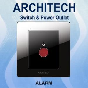 Architech Diamond V16-K31 BLACK Sak elar - Saklar Alarm 3A Black