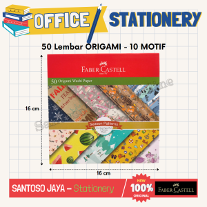 Kertas Lipat FABER CASTELL Season Patterns 16x16 cm - 50 Origami 10 Motif