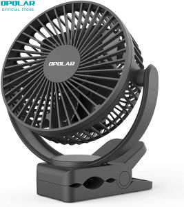 【Local Stock】OPOLAR Rechargeable Battery Operated Clip on Fan 5000mAh Upgraded Quieter & Stronger Wind USB Desk Fan Strong Hold Personal Portable Fan for Stroller Golf Cart Treadmill Beach Camping tent