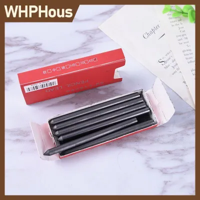 WHPHous 5.6mm Mechanical Lead Auto Clutch Pencil Holder Refill HB 2B 4B 6B 8B 6Pcs/1 Box