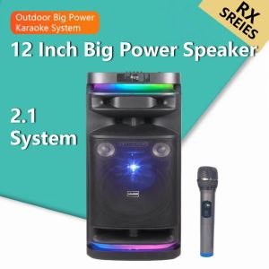 V2S PARTYBOX 10298A MOBILE HI-FI PARTY SPEAKER WITH RHYTMIC LIGHT LED & 2 WIRELESS MIC