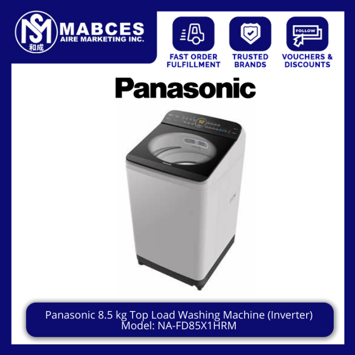 Panasonic 8.5kg Top Load Washing Machine (Inverter) NAFD85X1HRM Lazada PH