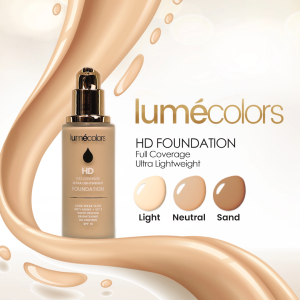 Agen Resmi Lumecolors HD Foundation Full Coverage Ultra Lightweight Bottle 30ml or Sachet 10ml
