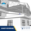 Canopy membran bergaransi - tenda Membrane tempat parkir Jakarta - kanopi atap membrane murah. 