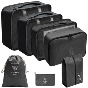 7 in 1 Travel Organizer Clothes Shoes Organizer Cosmetic Organizer Waterproof Travel Luggage Organizer