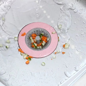 ซิลิโคนกรองเศษอาหาร ที่กรองอ่างล้างจาน ตัวกรองซิลิโคนห้องครัวห้องน้ำ ที่กรองเศษอาหาร