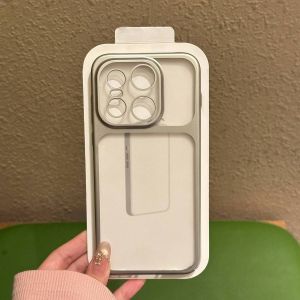 Slim Frosted Translucent Plating Frame Armor Cover For Oneplus 15 13 Turbo 6 ACE 6 T Camera Protection Rugged PC Phone Cases