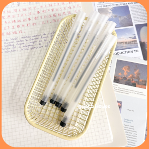 Bút Gel Vỏ Nhám Ngòi 0.5mm Màu Mực Xanh Đen Đỏ Viết Trơn Mượt Khô Nhanh Tiện Lợi Ghi Chép