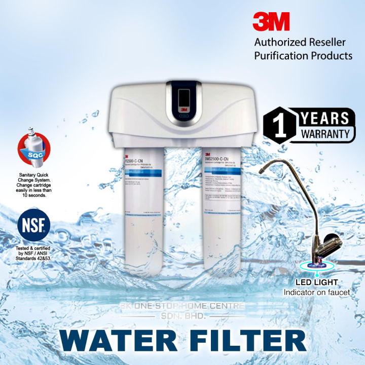 3M Undersink Indoor Water Filter DWS2500T CN / DWS2500 with ...