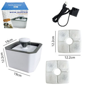 Cat Water Fountain Dispenser 2L Ultra Quiet Cat Drinking Fountain with Filter Automatic Pet Water Fountain Cat Fountain for Cats and Small Dogs