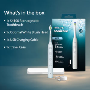 [New] [Online Exclusive] Philips Sonicare 4100 Series Rechargeable Power Toothbrush HX4043