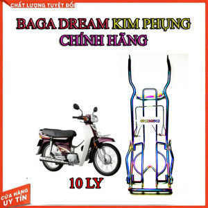 baga giữa INOX xi titan 7 màu dành cho honda dream thai super dream
