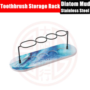 Bathroom Waterproof Mat Washed Pad Coaster Diatom Mud Diatomite Hydrophilic Pad Wash Basin Electric Toothbrush Storage Shelf