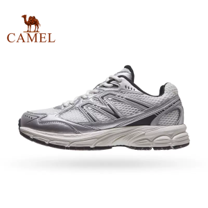 Giày lưới chạy Bộ thoáng khí Giày chạy bộ đơn giản cổ điển của phụ nữ lạc đà