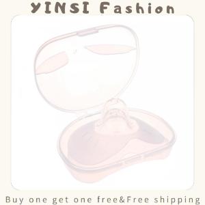 YINSI 2pcs Silicone Nipple Protectors Feeding Mothers Nipple Shields Protection Cover Breastfeeding with Clear Carrying Case