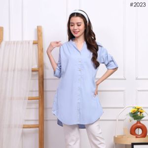 Vioren long Tunik atasan Wanita dewasa premium bahan cotton yokka one size (23)
